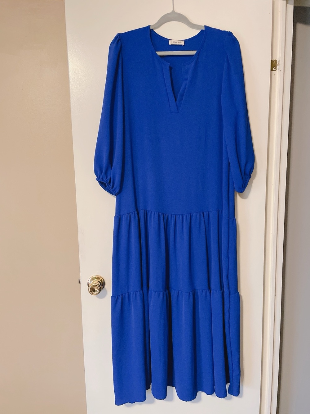 Beeson River Royal Blue Maxi Length Dress Size XL